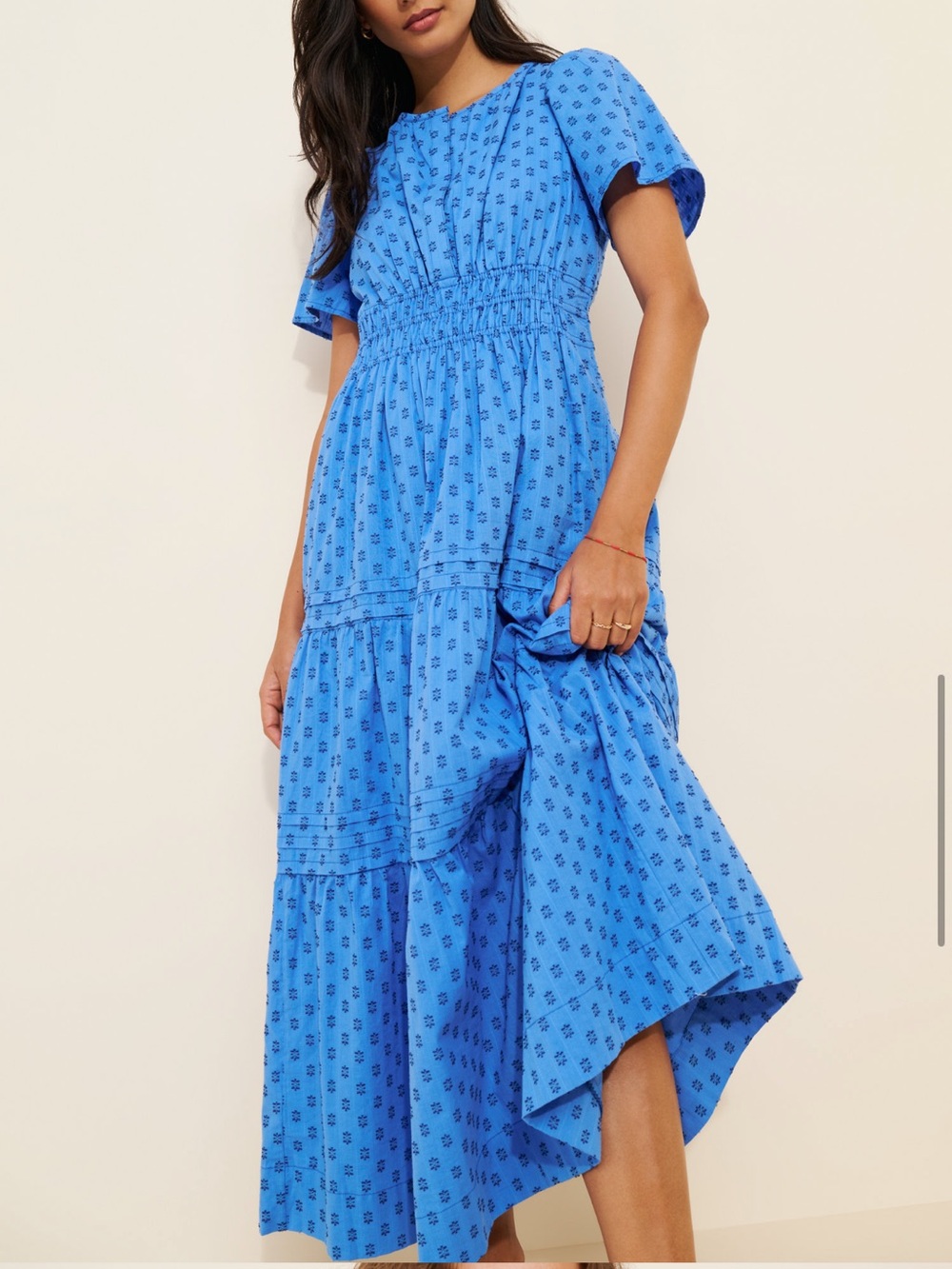 Anthropologie Short-Sleeve V-Neck
Textured Somerset
Dress